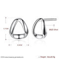 925 Sterling Silver Geometric Simple Earrings